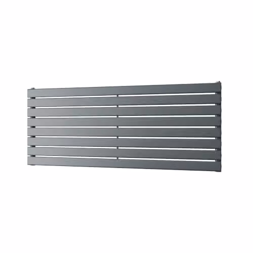 UK Radiators Typhoon Axis Anthracite Horizontal Designer Radiator W: 140 cm, H: 54.4 cm – 2