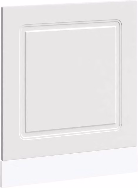 Berkfield Home Kalmar Dishwasher Panel in White, Engineered Wood, W/D/H: 60 x 1.5 x 67 cm