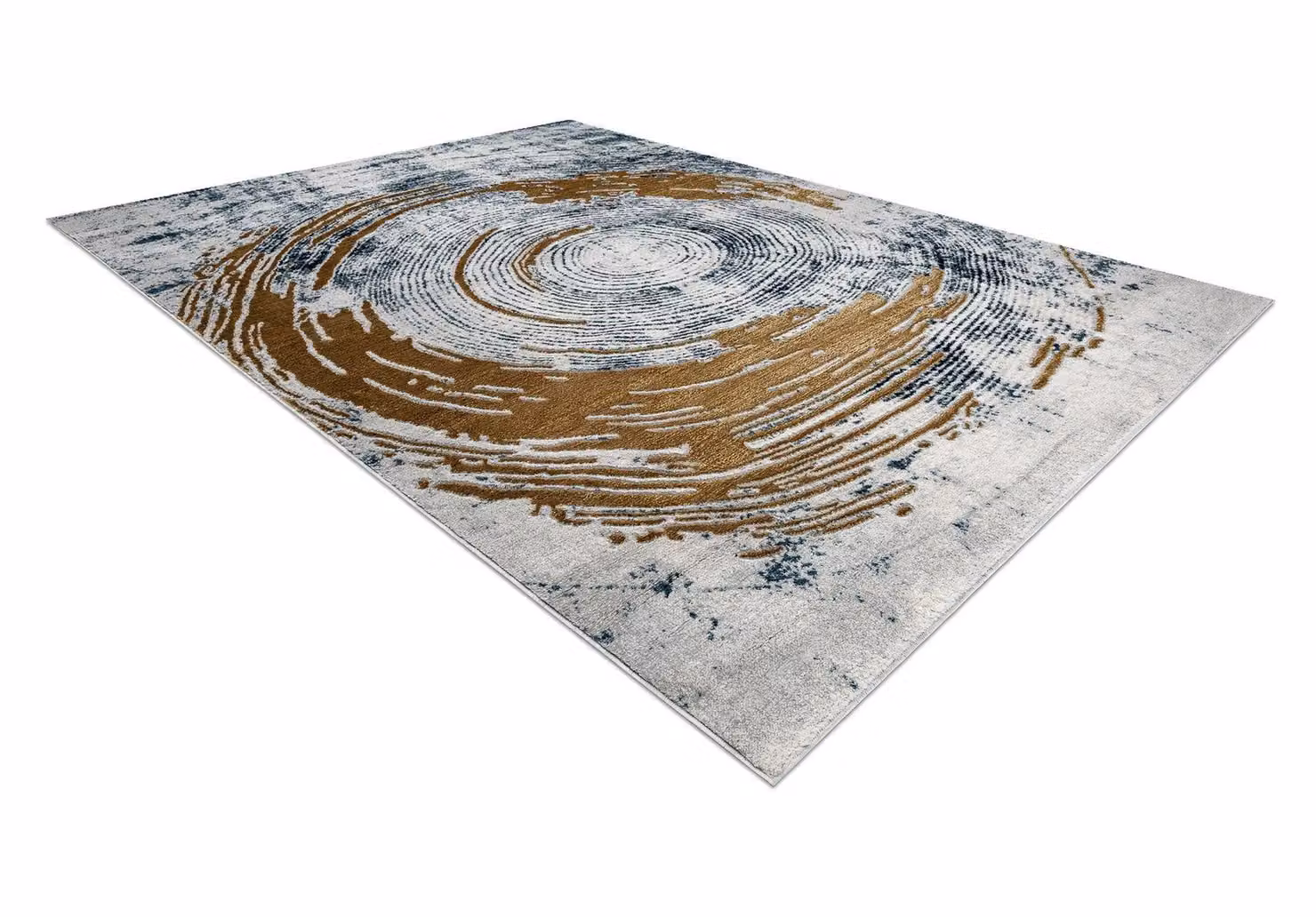 RugsX Emerald Blue Abstract Rectangular Rug, W: 140 cm, D: 190 cm – 2