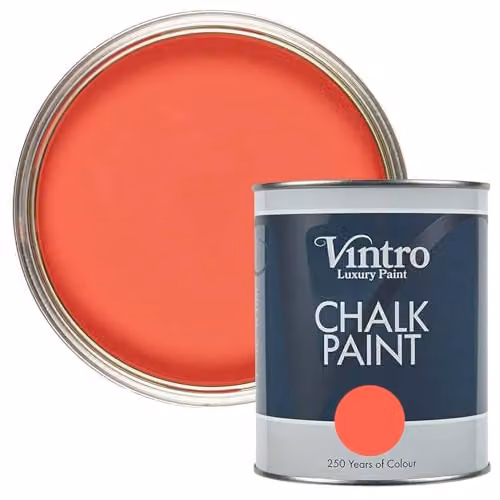 Vintro Coral Chalk Paint in Medusa with an Ultra Matt Finish, 1 Litre