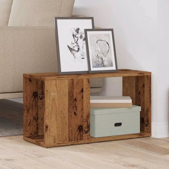 Berkfield Home Rustic Old Wood TV Cabinet in Brown, W/D/H: 60 x 24 x 32 cm – 1