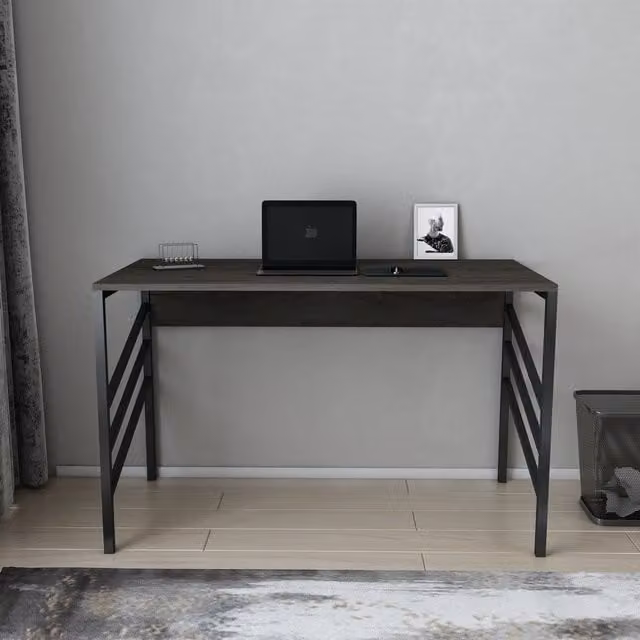 Decorotika Josephine Study Desk in Black and Grey