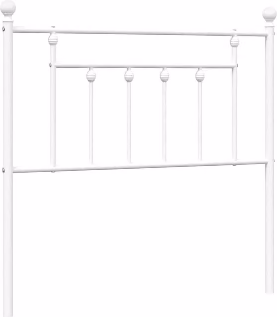 Berkfield Home Classic Metal Headboard in White, 90 cm – 1