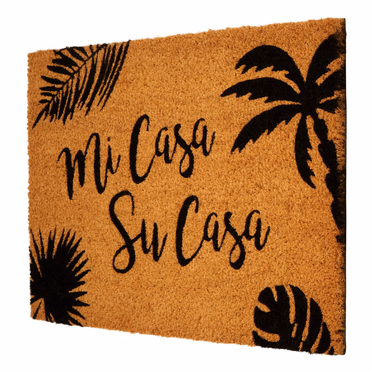 Orsina Mi Casa Su Casa Doormat, Round Coir Mat with PVC Backing in Natural Brown, Diameter: 100 cm – 2