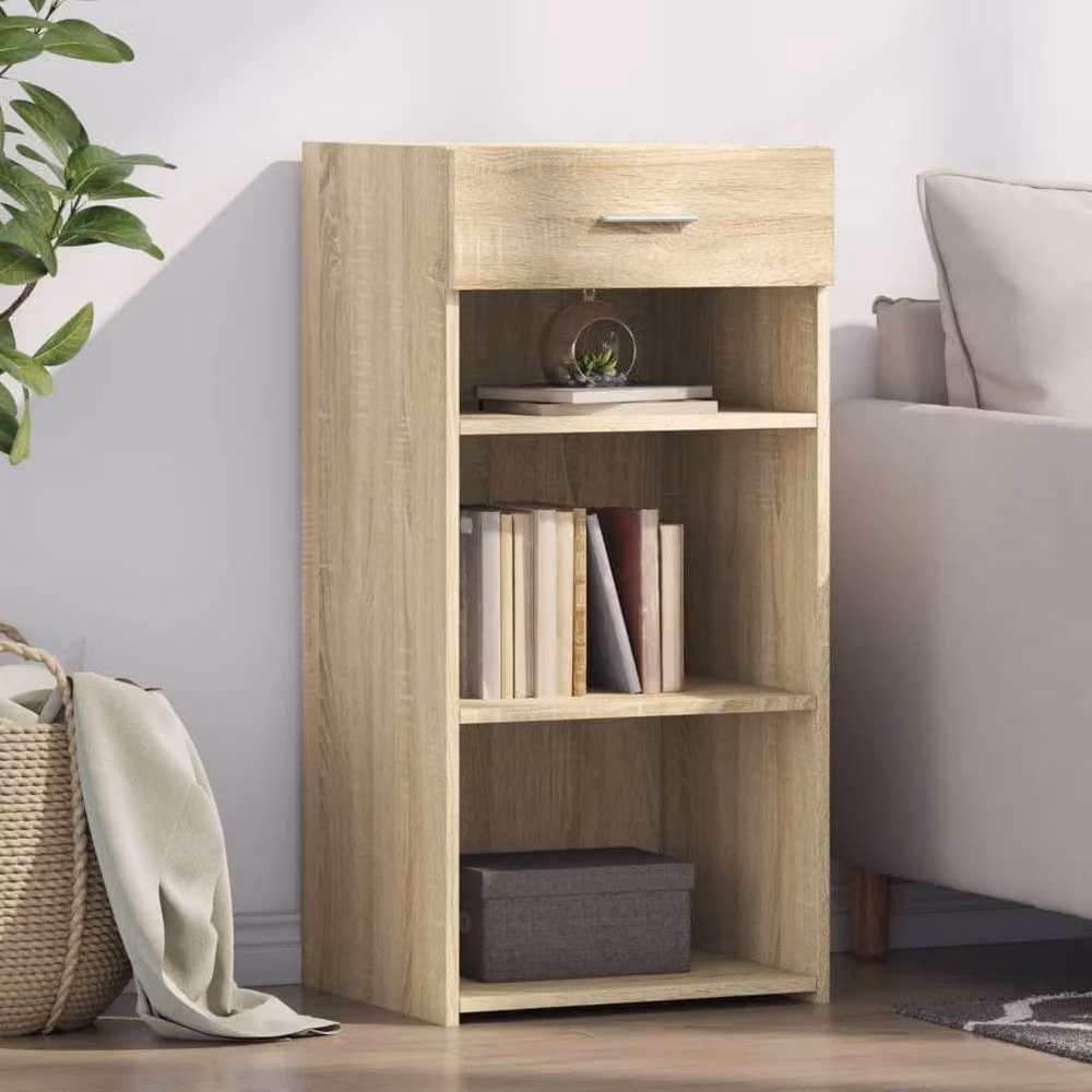 Berkfield Home Sonoma Oak Sideboard in Light Tan, W: 45 cm, D: 42.5 cm, H: 93 cm – 2