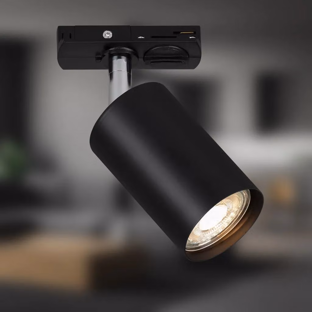 Briloner Modern Metal LED Track Spotlight in Black, GU10, L x W x D: 5.5 x 3.8 x 5.5 cm – 8