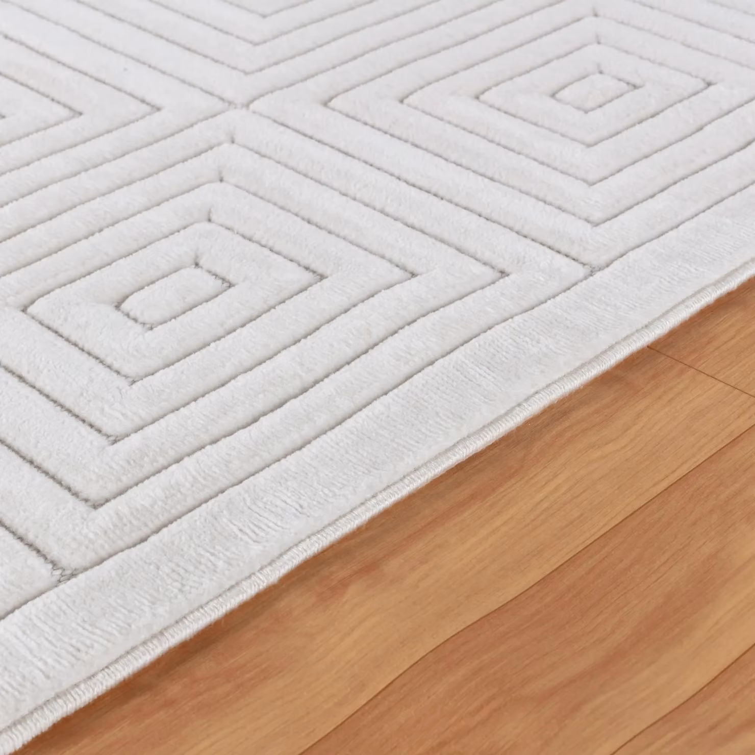 Livabliss Le Mans Modern Geometric Indoor and Outdoor Rug in Beige, Grey and White, W: 80 cm, L: 150 cm – 2