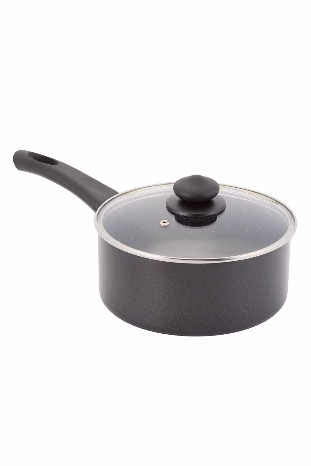 Stellar Kaufmann Non-Stick Saucepan with Glass Lid, Grey, Diameter: 20 cm, Capacity: 3 l – 2