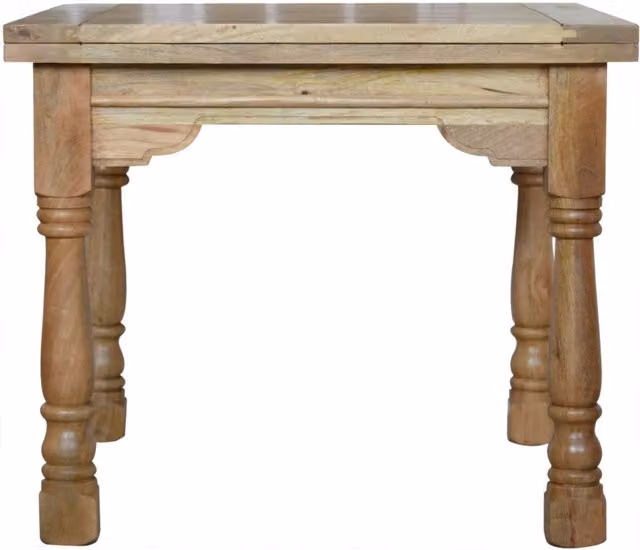 KDMK Granary Royale Mango Wood Extendable Butterfly Dining Table in Orange and Brown