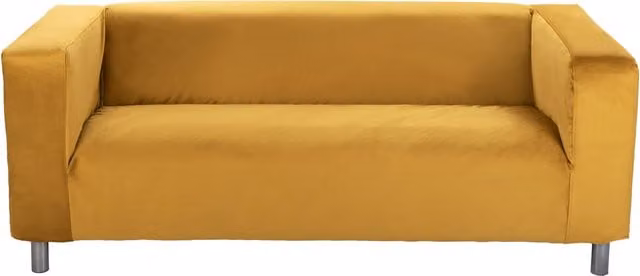 Ikea Klippan 2 Seater Sofa Protective Slipcover in Yellow Velvet