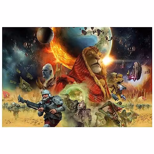 FaNaTtik Twilight Imperium Limited Edition Multicolour Abstract Art Print, W: 29.7 cm, H: 42.0 cm – 4