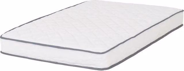 Seconique Yasmin King Size Roll-Up Bonnell Spring Mattress, White, W/D/H: 180 x 200 x 18 cm