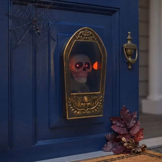 Garden Greatness Haunted Ghostly Animated Halloween Doorbell in Multicolour