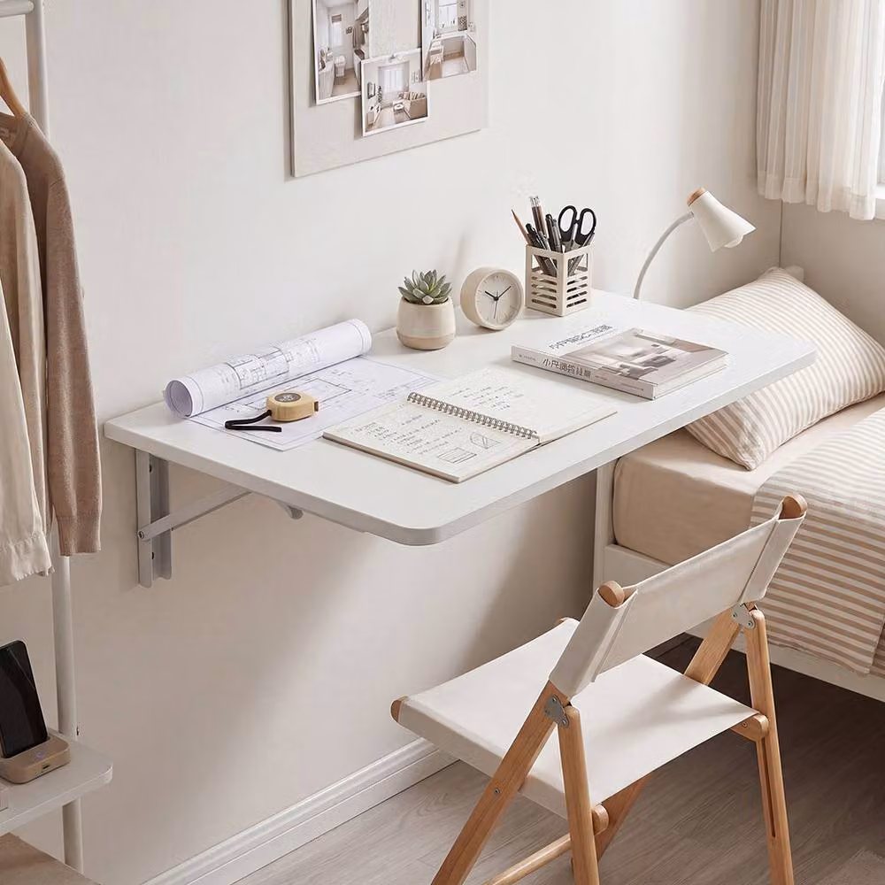 Levede White Wall Mounted Foldable Floating Computer Desk and Study Workstation – 2