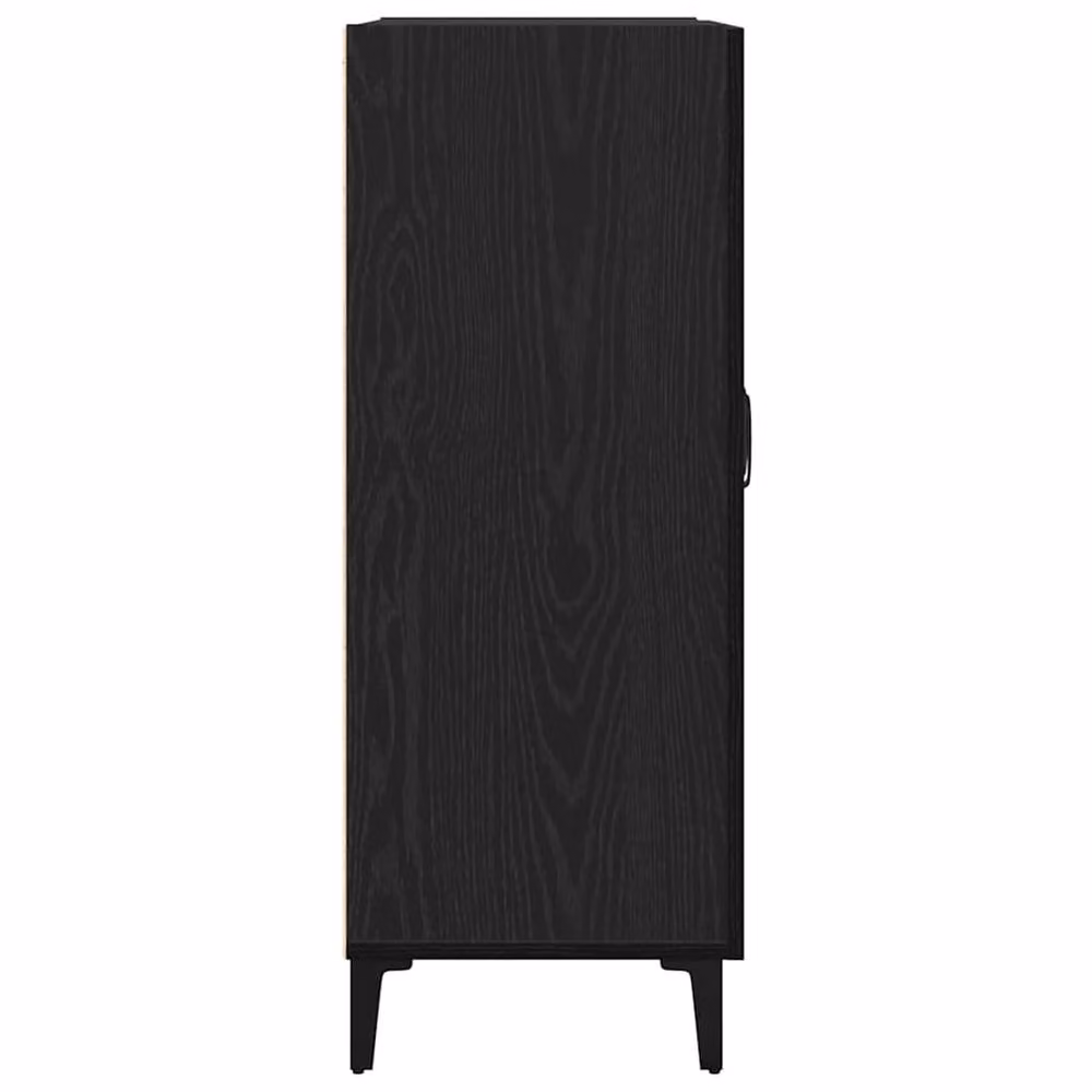 Berkfield Home Black Oak Sideboard, W: 69.5 cm, D: 34 cm, H: 90 cm – 4