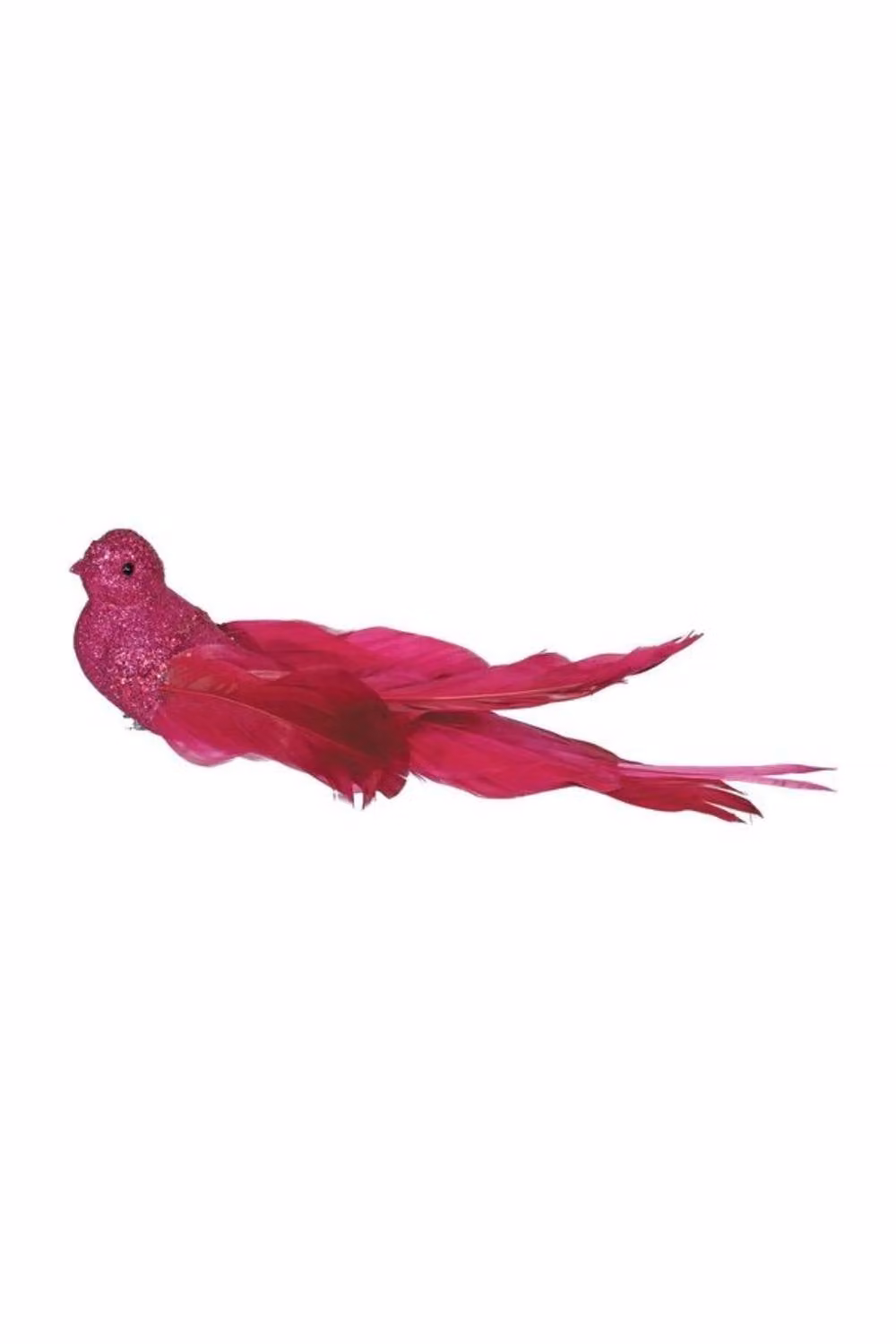 KDMD Hot Pink Glitter Bird Clips, 4 Pack, Height: 23 cm – 2