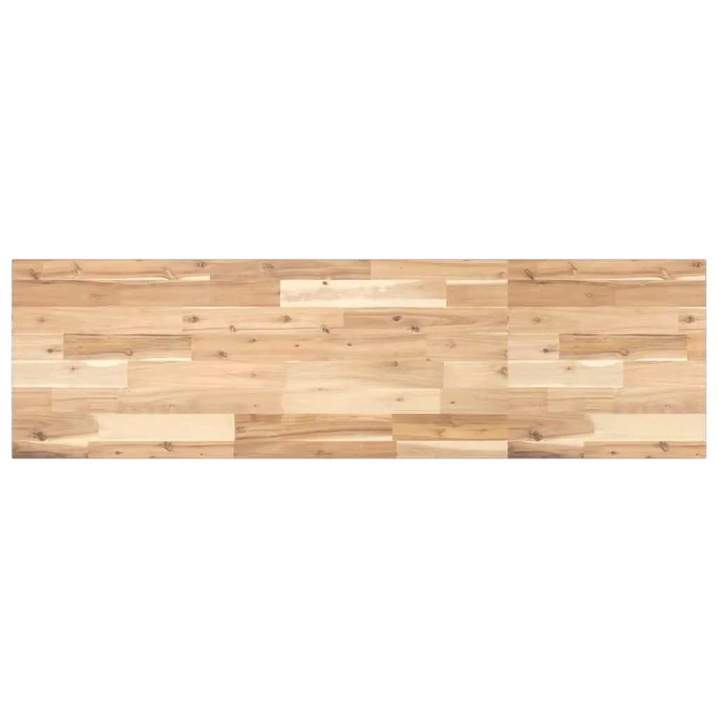 Berkfield Home Rectangular Solid Wood Acacia Table Top, Brown, W: 120 cm, D: 40 cm, H: 2 cm – 2