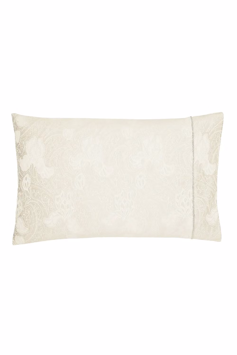 Sanderson Reversible Floral Jacquard Duvet Cover and Pillowcase Set in White and Beige, W/D/H: 90 x 200 cm – 2