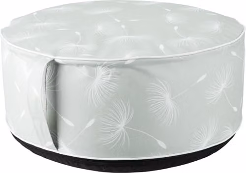 idooka Inflatable Dandelion Pouffe Blue, W/D/H: 55 x 55 x 25 cm