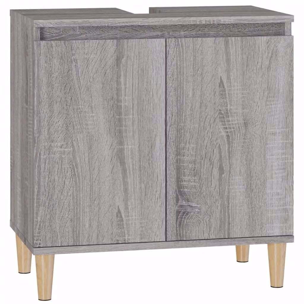 Berkfield Home Grey Sonoma Sink Cabinet W/D/H: 58 x 33 x 60 cm – 2