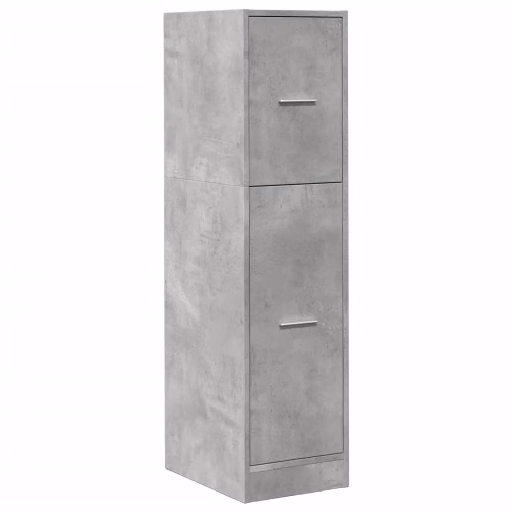 Berkfield Home Apothecary Cabinet in Concrete Grey, W/D/H: 30 x 41 x 118 cm – 2
