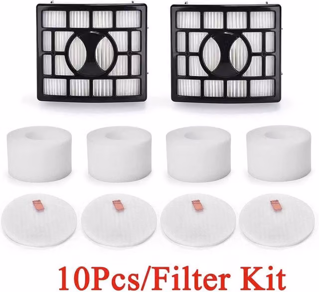 SPETLEK 10-Piece Filter Kit for Shark DuoClean Powered in White – 1