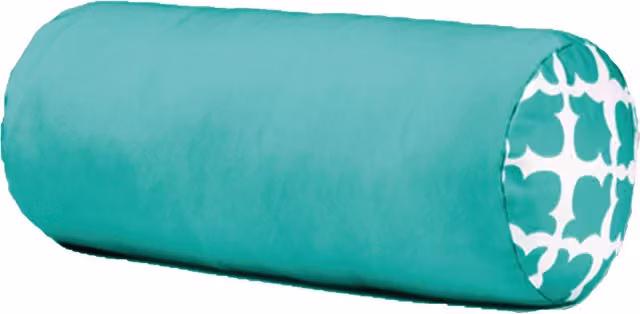 Gardenista Delhi Outdoor Bolster Scatter Cushion, Arabesque Green, W/D/H: 20 x 20 x 20 cm