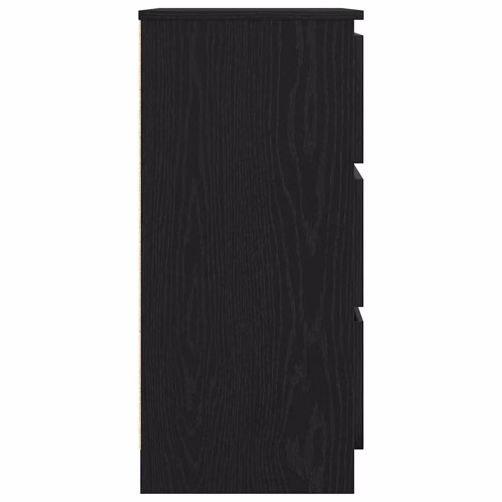 Berkfield Home Black Oak Sideboard, W/D/H: 60 x 35 x 76 cm – 3
