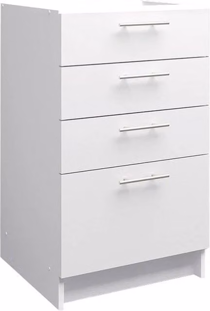 SPETLEK Kitchen Drawer Unit in White with Fixed Height: 50 cm – 1