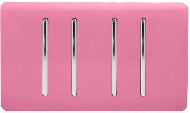 Trendi Pink Flush Rocker Light Switch