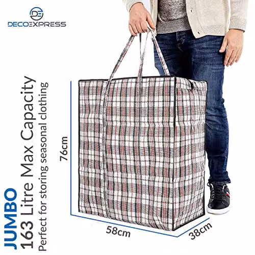 Deco Express Multicolour Laundry Bags, Pack of 4, W/D/H: 76 x 59 x 24 cm – 3