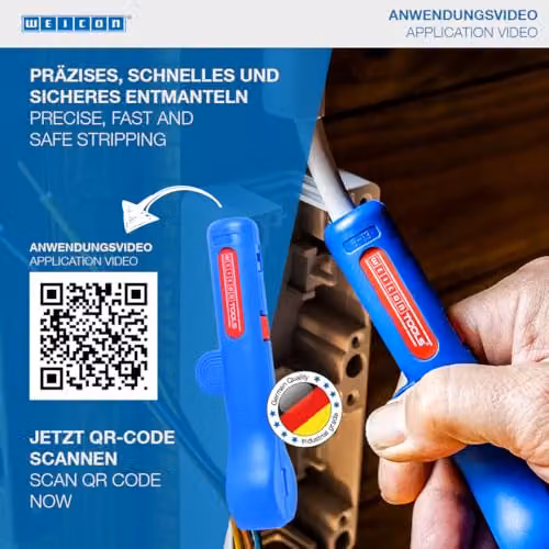 Weicon Round Cable Stripper No. 13 in Blue or Black – 4