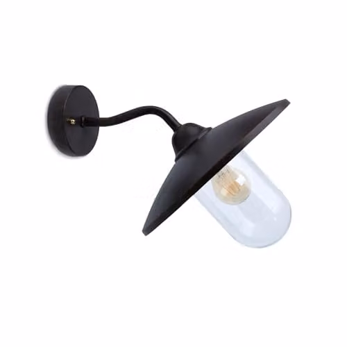 Netlighting Wally Dome Outdoor Wall Light in Brown with E27 Bulb – 1