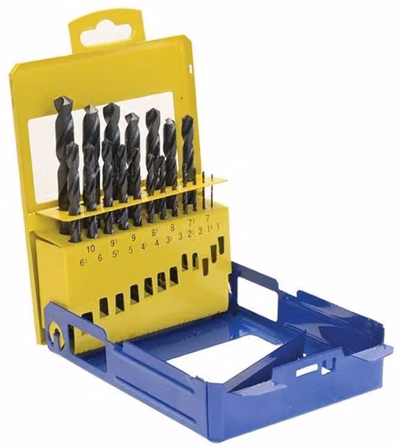 Irwin HSS Pro Twist Drill Bit Set of 19, Stainless Steel, Multicolour