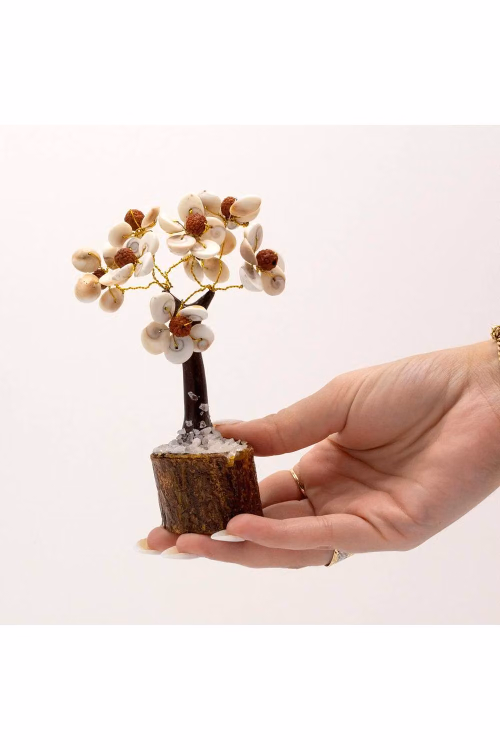 KDMD Medium White Gomati Chakra Tree with 45 Rudraksha Stones for Meditation – 3