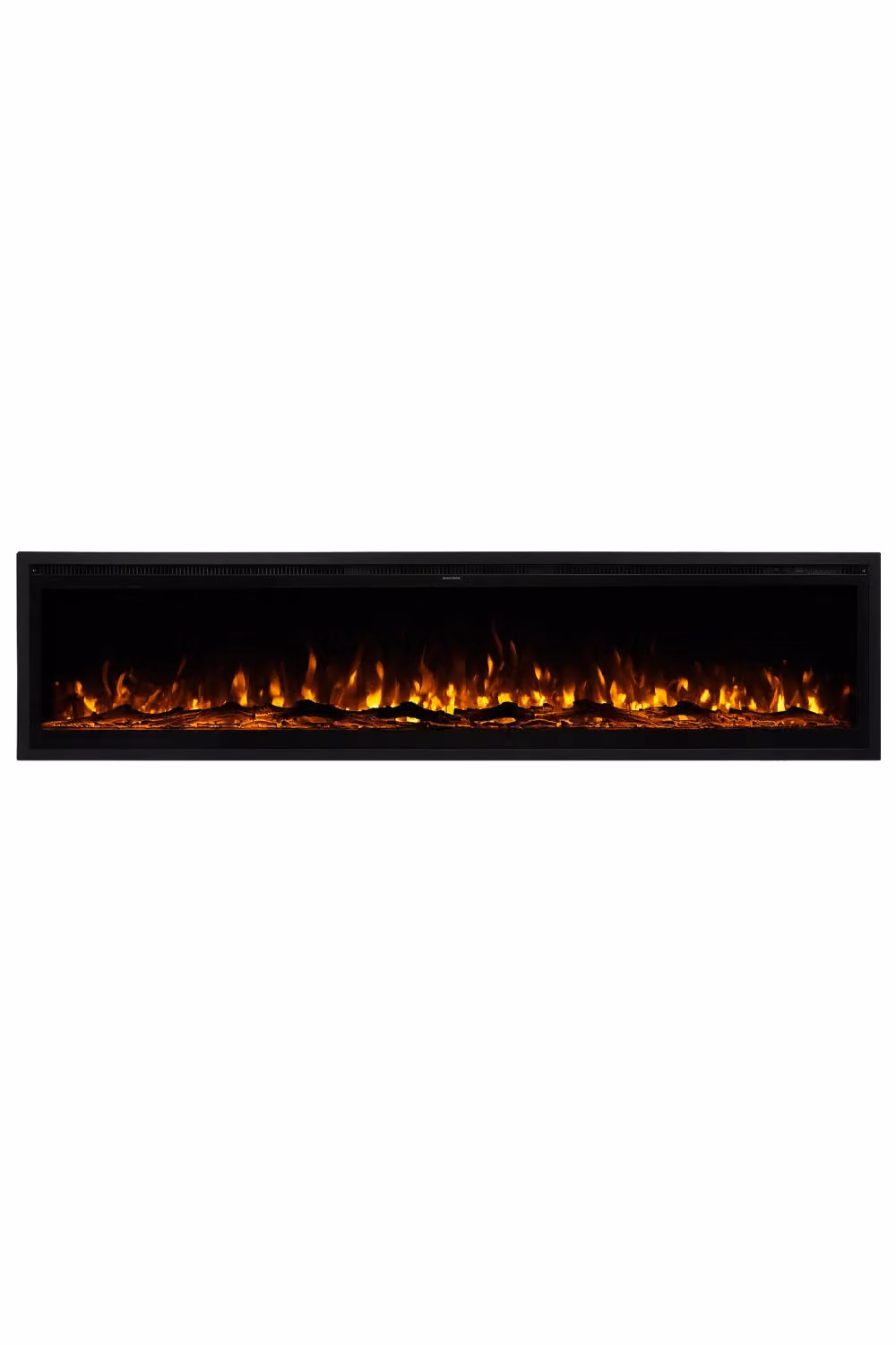 H&O Direct 60 Inch Electrical Fireplace with Remote, 12 Vibrant Flame Colours and Adjustable Heating Modes in Black, W: 152.4 cm, H: 45.0 cm – 3