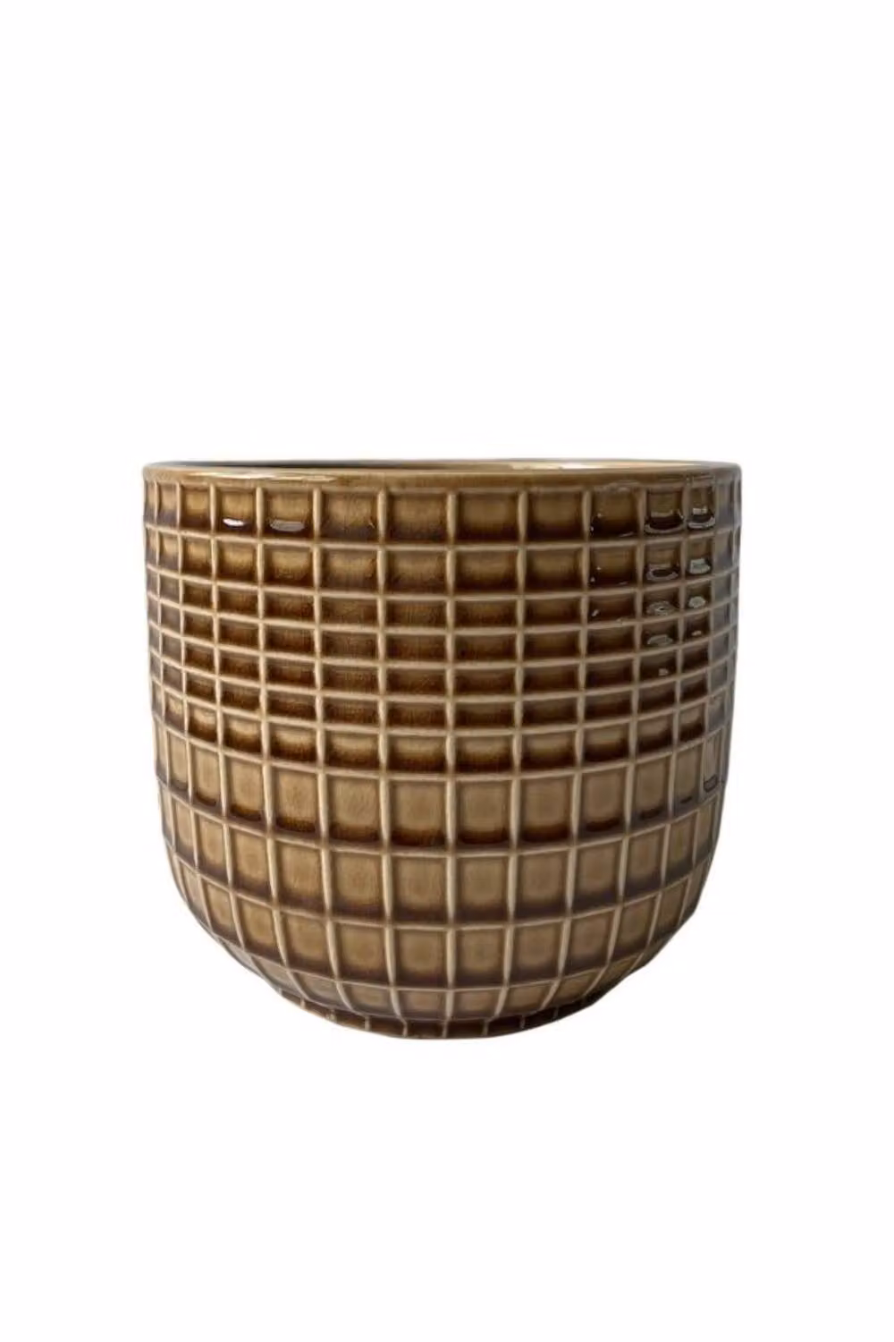 KDMD Hortus Braga Pot, Brown, H 13 cm x Dia 13.5 cm – 2