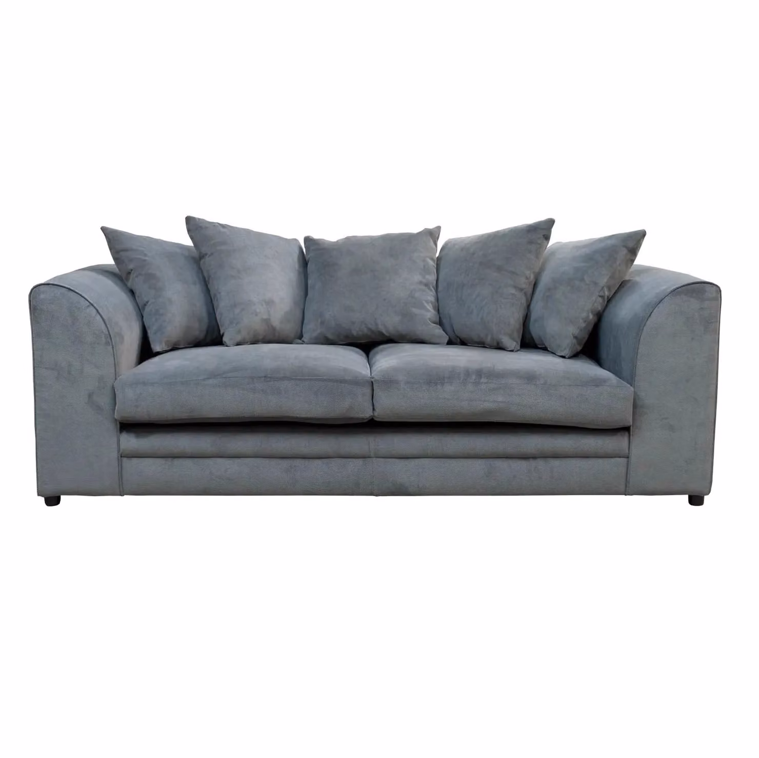 Snugg Furniture UK Limited Kaspo 3 Seater Grey Microfibre Fabric Sofa – 2