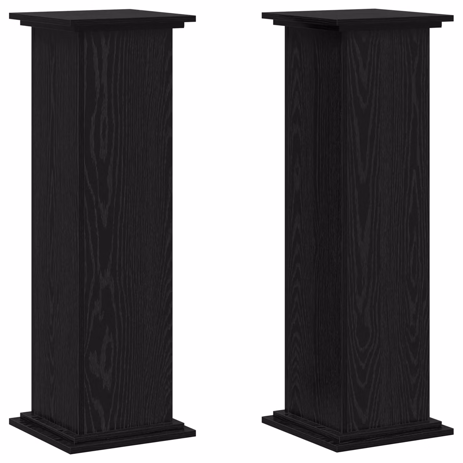 Berkfield Home Modern Black Oak Plant Stand, W/D/H: 33 x 33 x 100 cm – 2