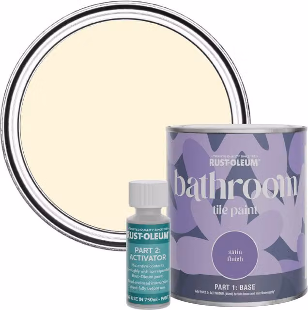 Rust-Oleum Satin Finish Bathroom Tile Paint in Beige, 0.75 l