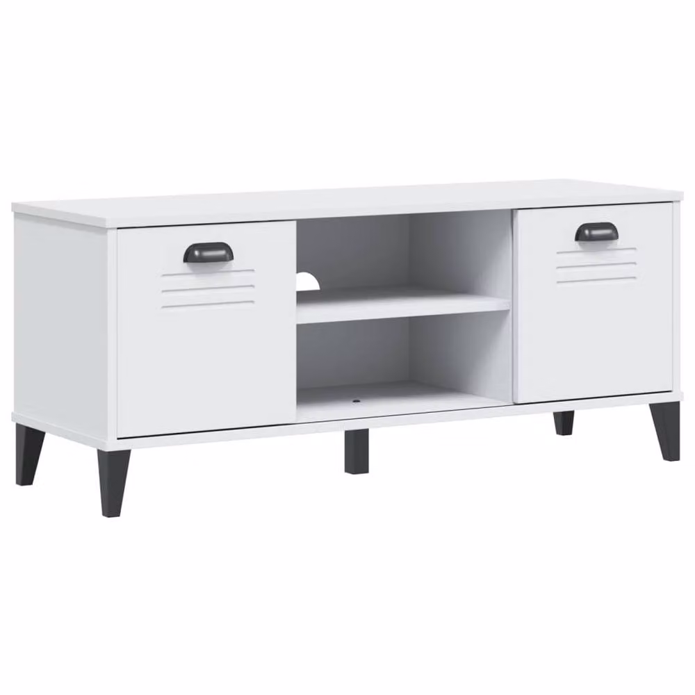 Berkfield Home VIKEN Shoe Bench in White, W/D/H: 106 x 35 x 45 cm – 3