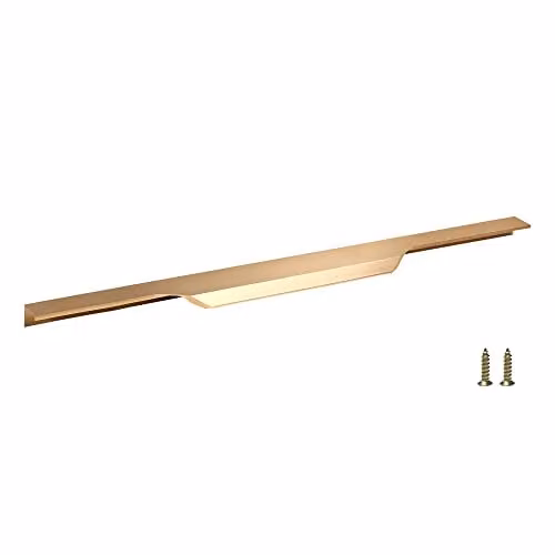 highdecora Gold Aluminium Long Profile Bar Pull Handle for Furniture, Wardrobes, Kitchen Cabinets and Drawers