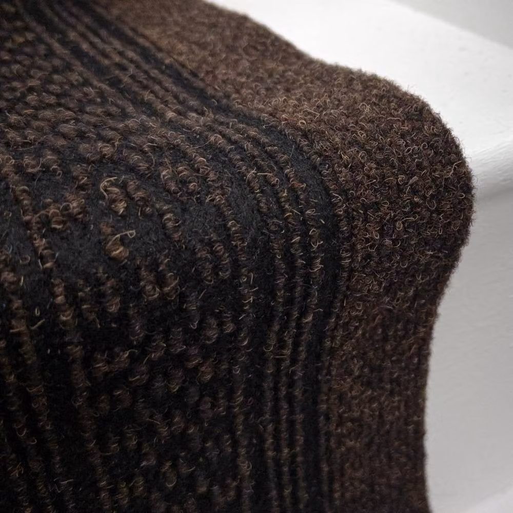 runrug Aztec Stair Runner Carpet, Non-Slip, Dark Brown, W: 66 cm, L: 480 cm – 4