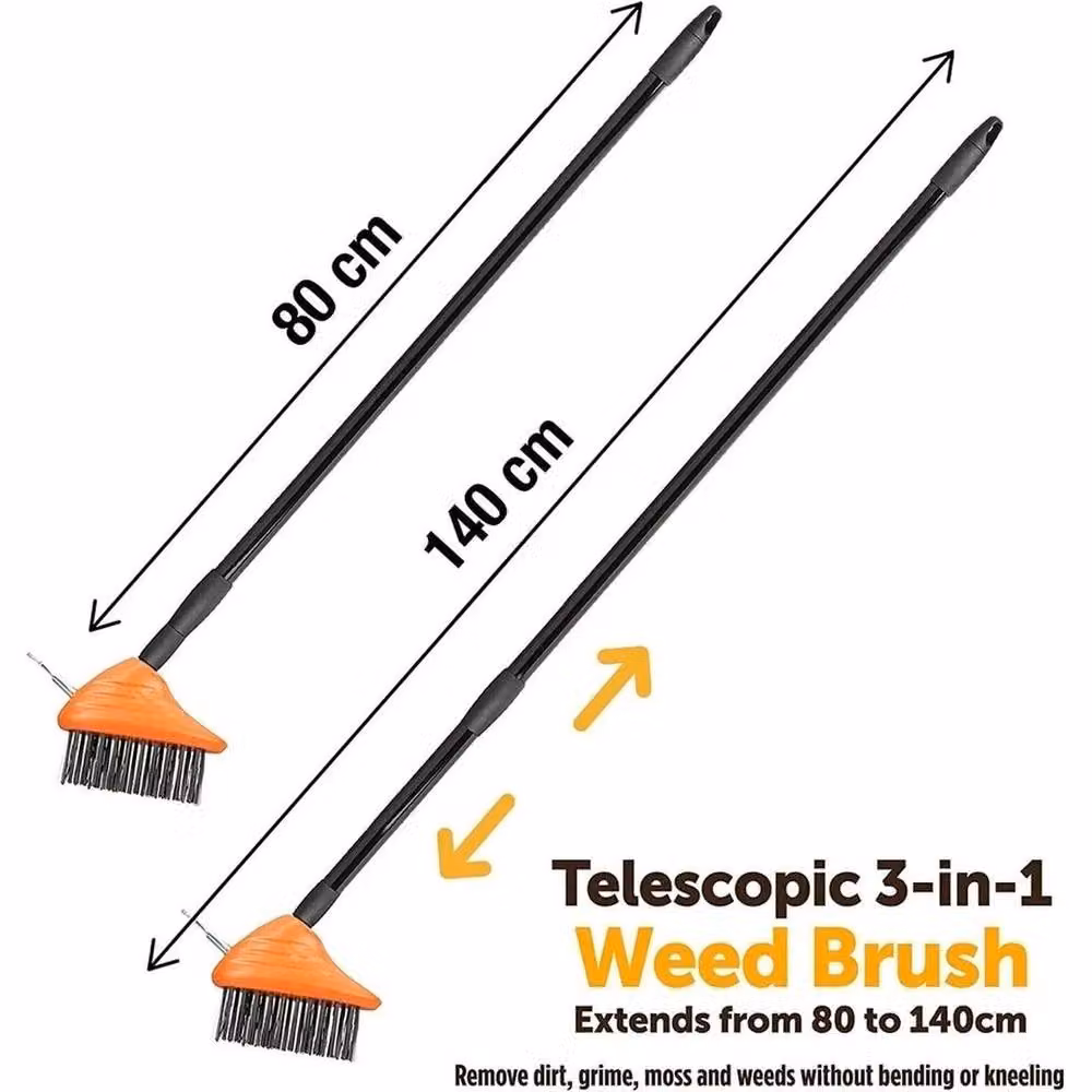 SPETLEK Orange Weed Brush and Moss Scraper Broom – 2