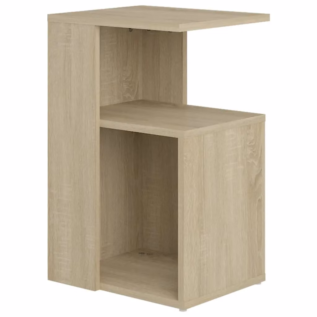 Berkfield Home Sonoma Oak Side Table in Brown, W/D/H: 36 x 30 x 56 cm – 2