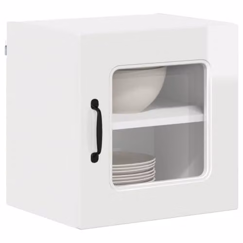 vidaXL Kalmar High Gloss Dishwasher Panel, White, W: 40 cm, D: 31 cm, H: 40 cm
