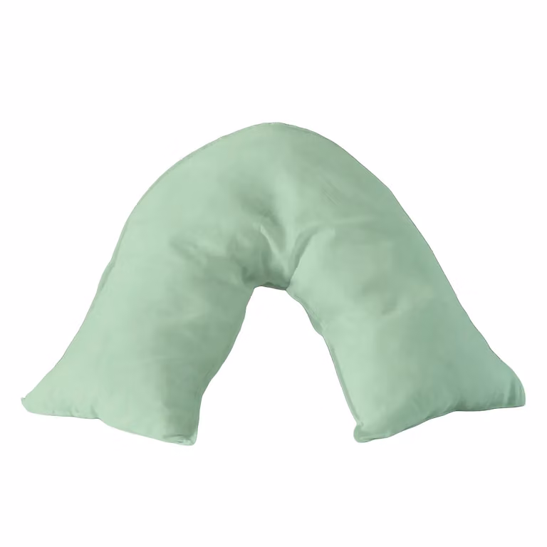 Home Sweet Home UK V Shaped Microfibre Pillowcase for Neck and Back Support in Blue