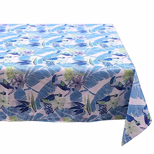Alan Symonds Toucan Parrot Blue and Multicolour Water Repellent Outdoor Table Runner, W/D/H: 35.56 x 35.56 x 182.88 cm – 3