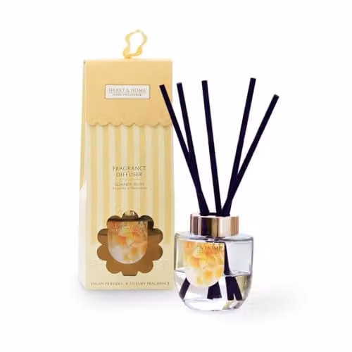 Heart and Home Summer Bliss Reed Diffuser with Frangipani, Pineapple and Vanilla Scents – 1