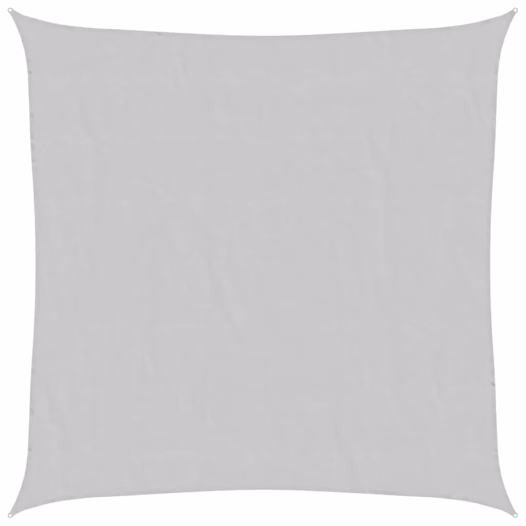 Berkfield Home Square Sun Shade Sail in Light Grey, 5 x 5 m, 100% Polyester Oxford – 1
